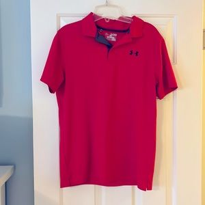 Under Armour YXL red polo